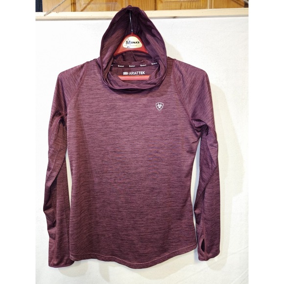 Ariat Tops - Ariat Tech Heat Series Women's Merlot Pullover Hoodie